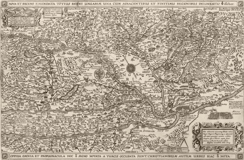 Karta Ugarske, 1624. godina