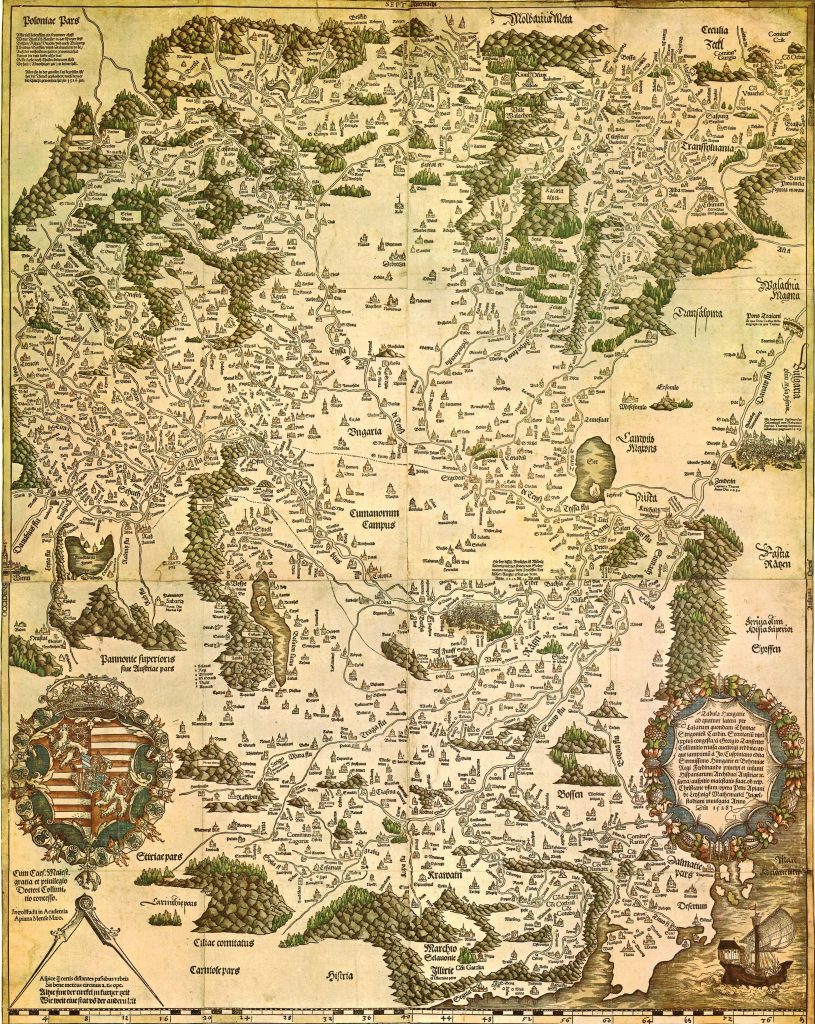Karta Ugarske, 1528. godina